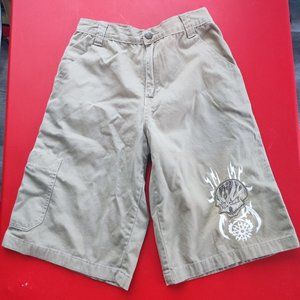 Extreme Zone cargo short pants beige boys size 16